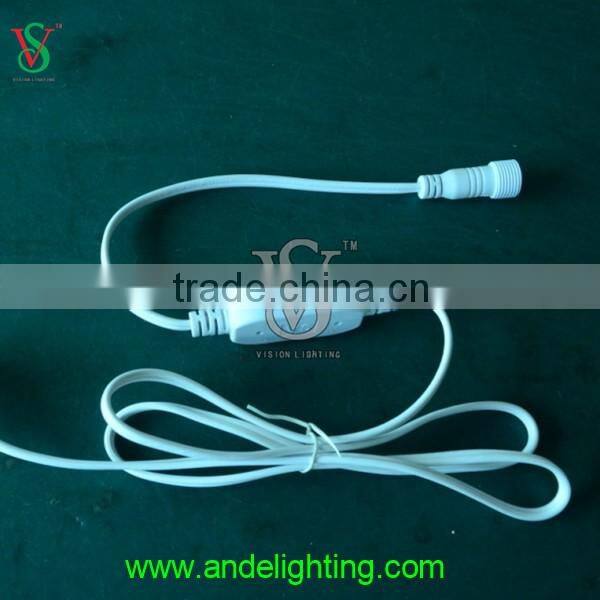 12V outdoor use rubber cable christmas led string light with driver