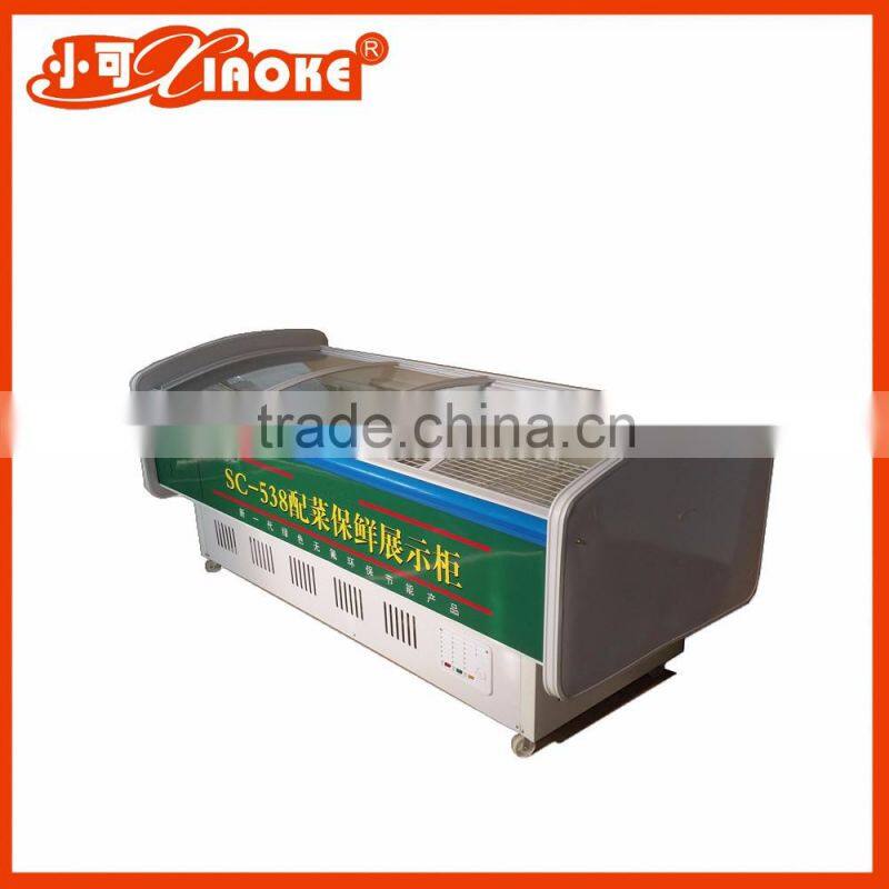 220V Top sliding doors Chest type display showcase island freezer