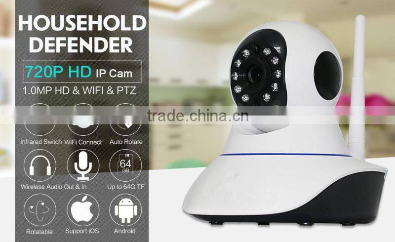 Easy to use 11pcs Array LED Lights 720p ip camera with CE certificates