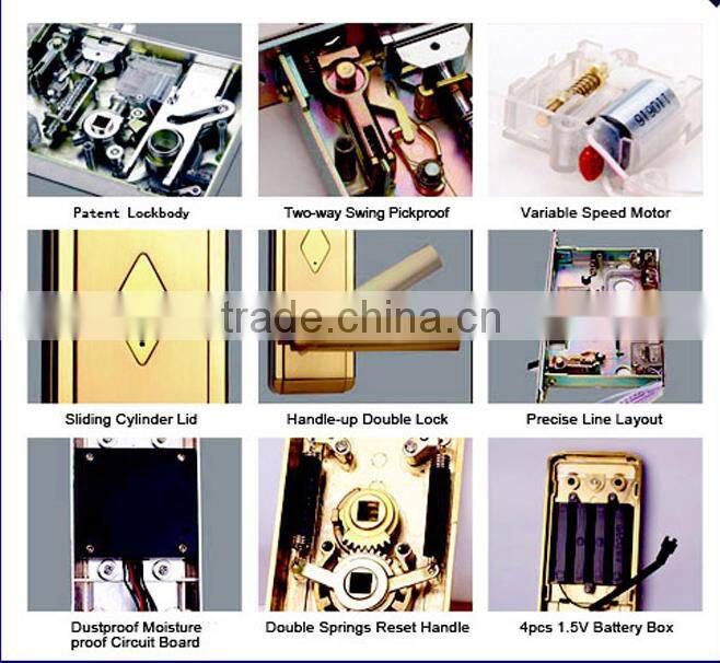 rfid card reader security hotel lock