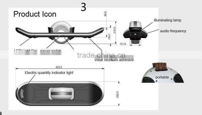 Hoverboard deck, high exciting space hoverboard hover board 1 wheel