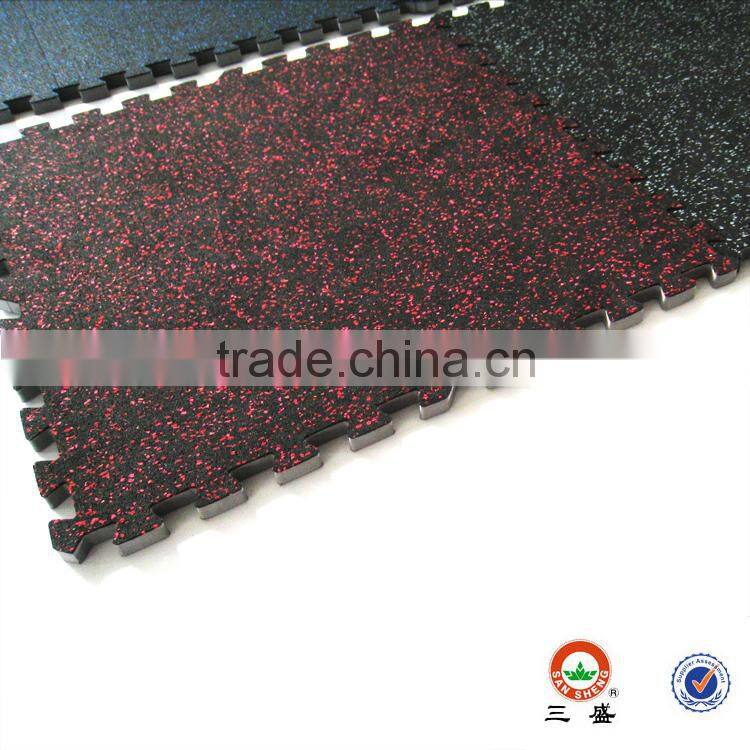 Soft rubber interlocking eva gym mat