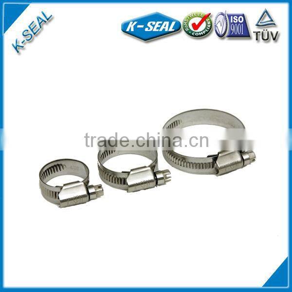galvanized non-perforated hose clamp