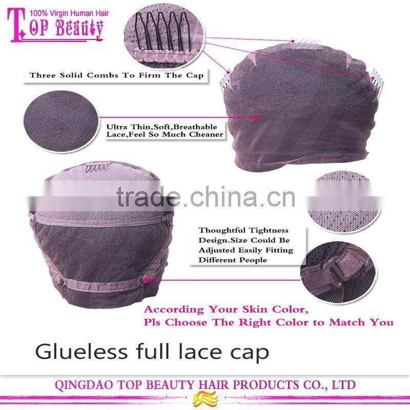 14 Inches Wholesale Cheap Brazilian Virgin Human Hair Full Lace Wig Sew In Side Part Bob Wigs