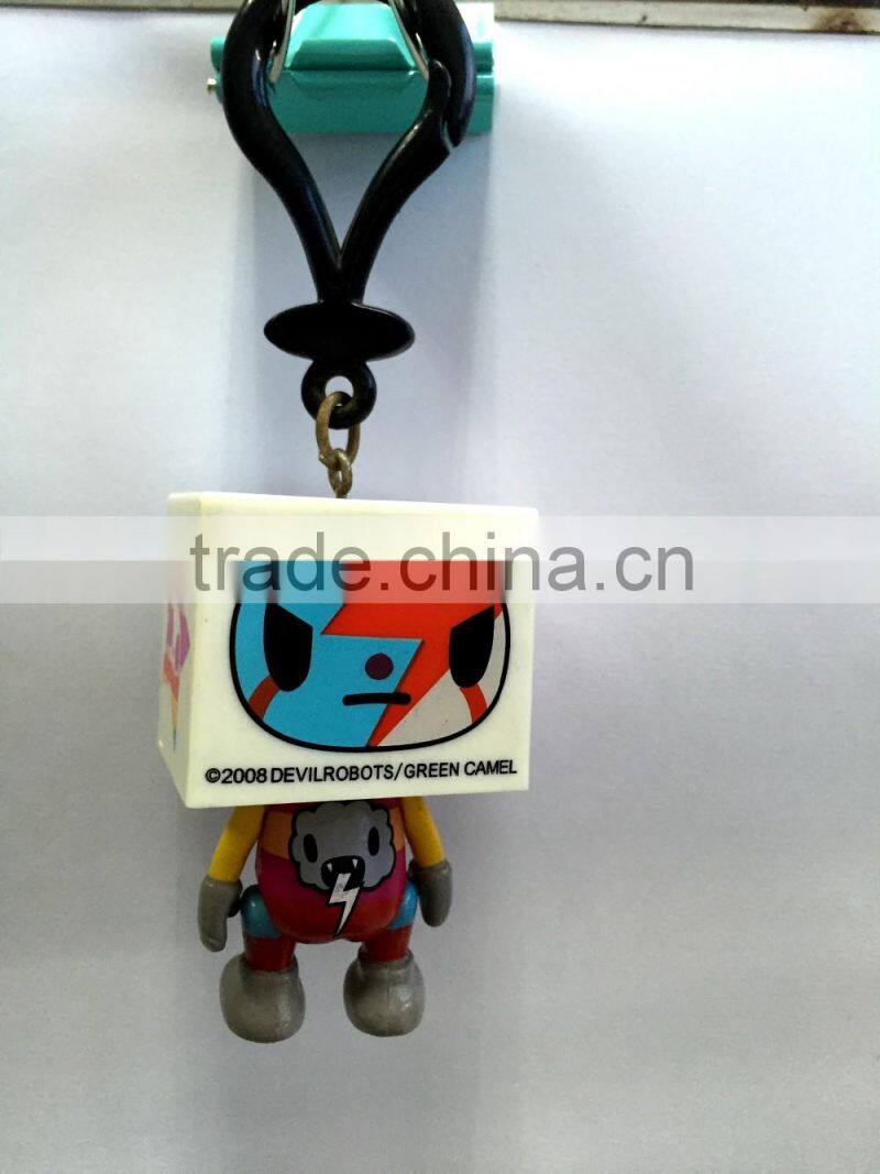 Twistable Emotion Changing Plastic Toy, Fashionable Vinyl Key Chain Toys for Teenages