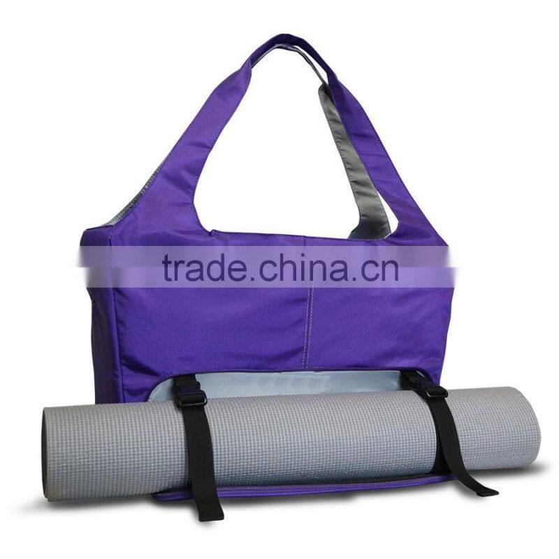 Customized Yoga Mat Tote Bag with Bottle Pocket Carrier Pilates Mat Bag(YX-Z161)