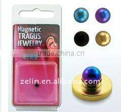 fake magnetic labret studs ear ring body piercing jewelry