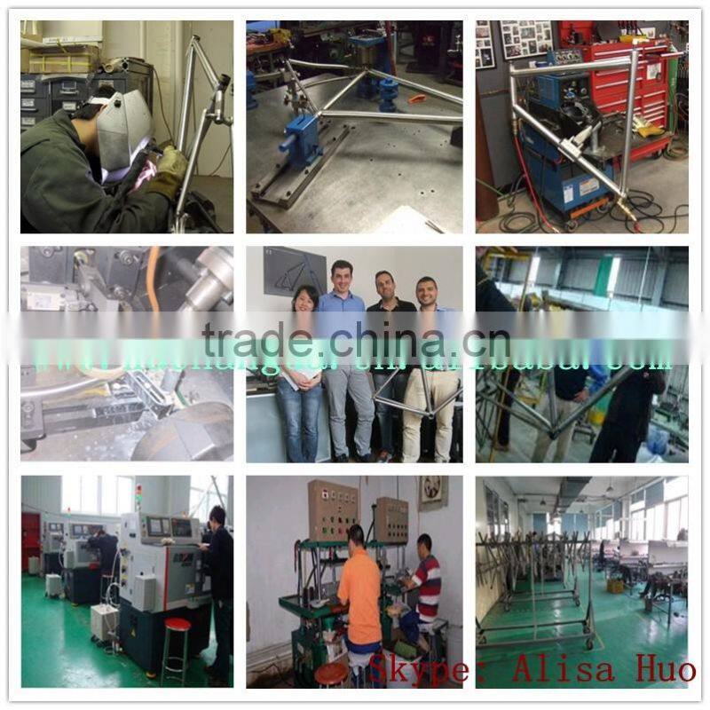 titanium MTB fork with rainbow colour rainbow colour MTB fork