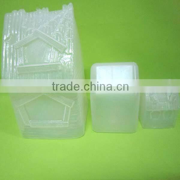 PVC Plastic Halloween Toy House With LED Light Inside