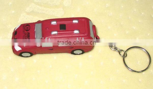 2014 Promotion PU Stress Toy-Car keychain shape