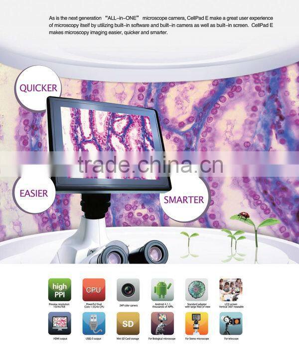 TUCSEN New Design! 8" LCD video microscope digital