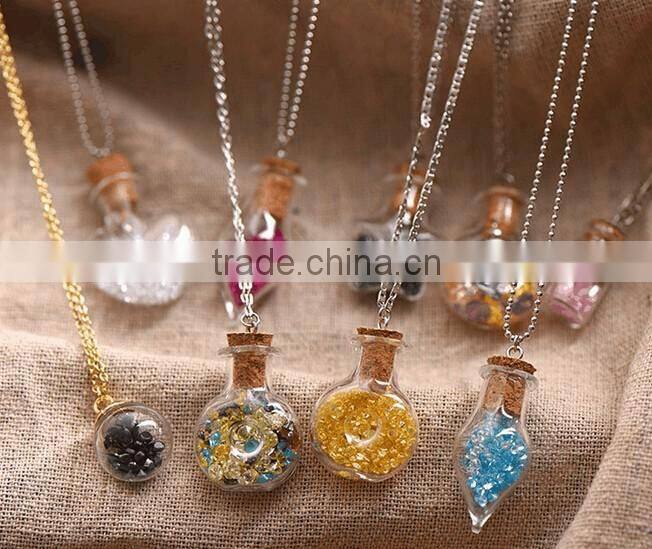 hotting sale ! Drift glass bottle ,mixed shape with color sands bottles, floating mini bottle wholesale