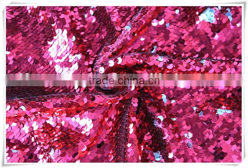 New Arrival Elegant embroidery shiny Reversible sequin upholstery fabric have inventory