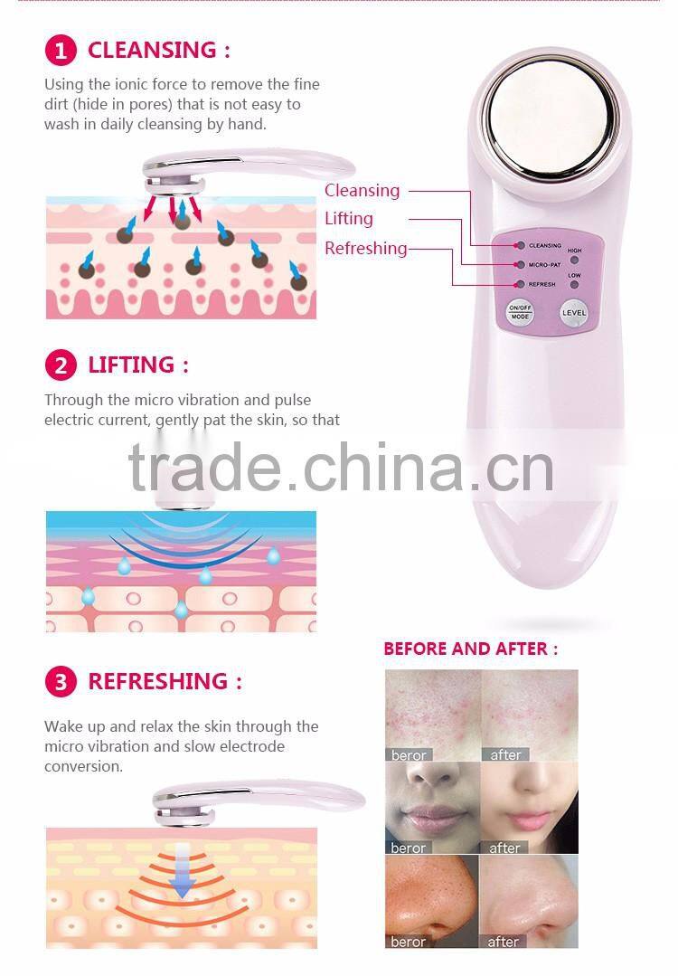 Electric galvanic bio facial spa health care massage machine