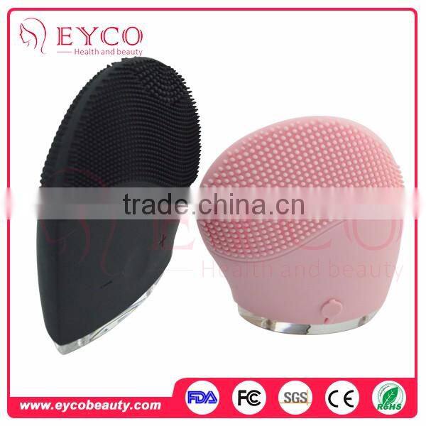Wholesale Rechargeable Handheld Silicon Electric Facial Dead Skin Removal Cleansing Brush Massage Therapy Machine