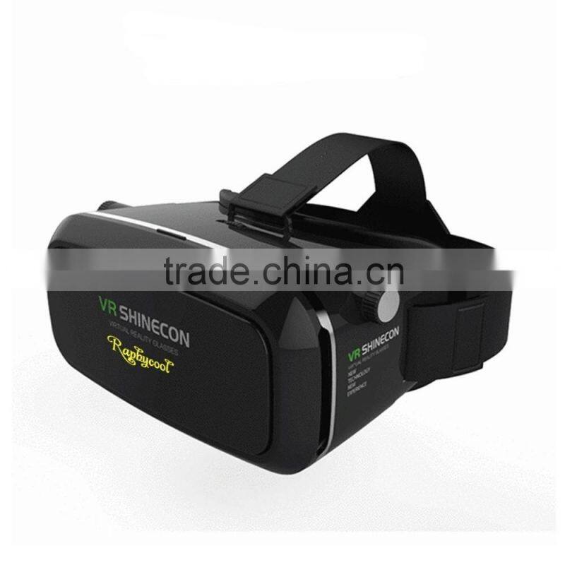 3D VR Virtual Reality Headset for Movie/Game,Virtual Video Glasses with Adjustable Lens and Strap for iPhone 6 Plus/6