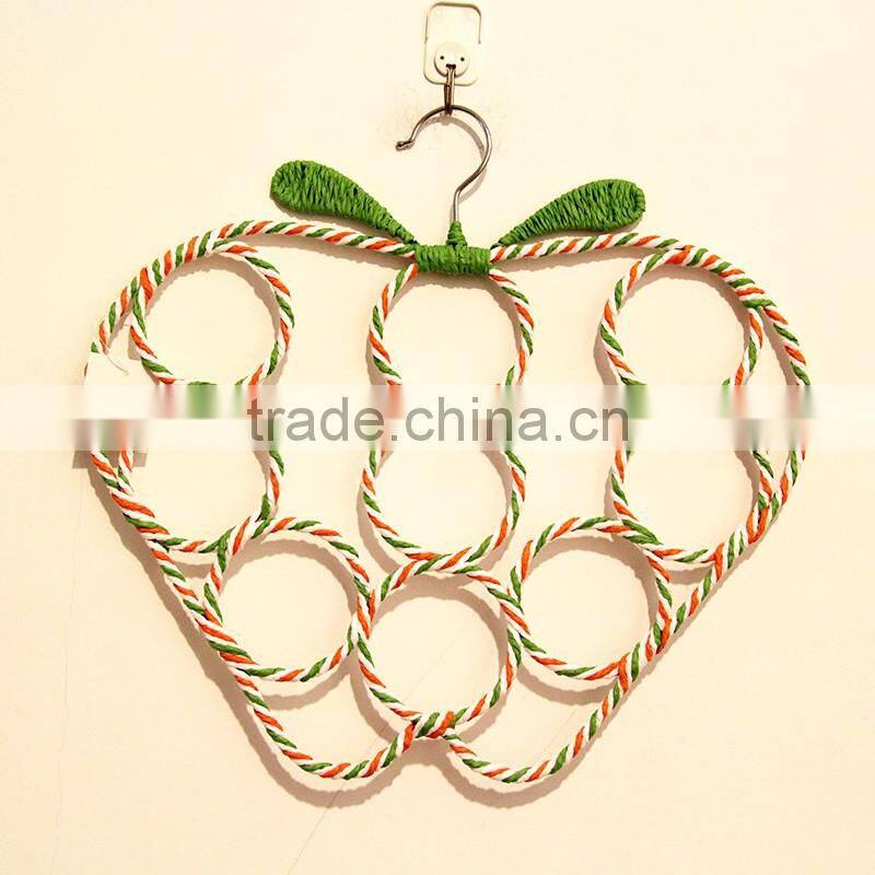 2016 NEW Style Apple-shaped circle made of paper 9 scarves scarf hanger racks for women scarf holder