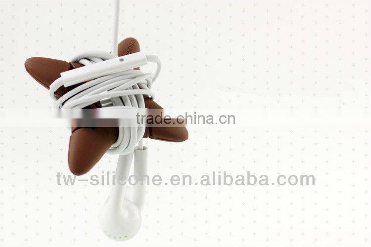 plastic cute earphone cable winder