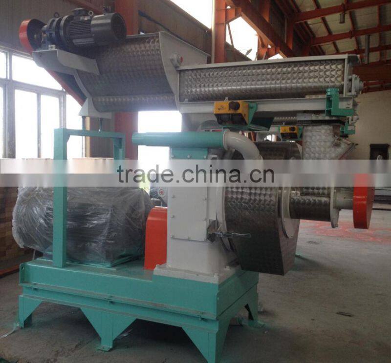 1t/h biomass fuel pellet machinery with gear drive and low price