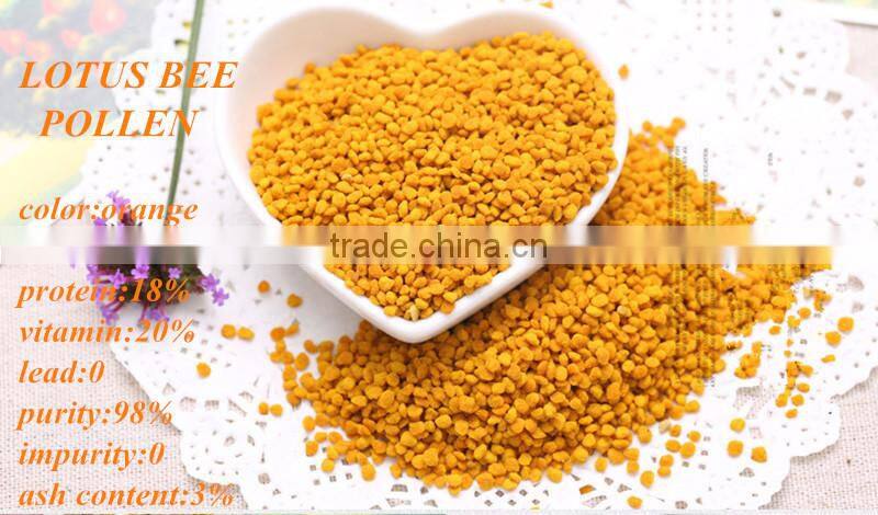 food grade newest organic granulated refined lotus bee pollen