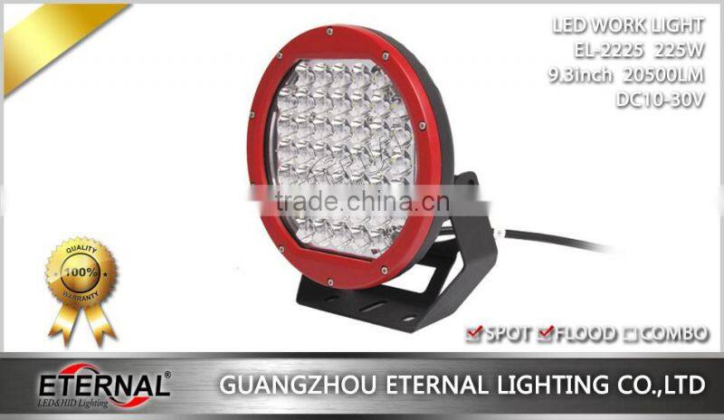 9.3in 225W LED driving light offroad headlight farm agriculture truck trailer high power headlight spot lamp