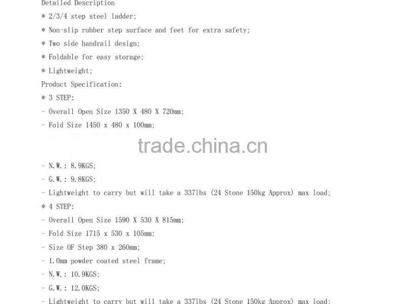 4 Step Ladder With Handrail