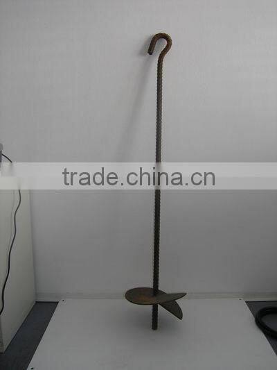 Q235 galvanized earth screw anchor