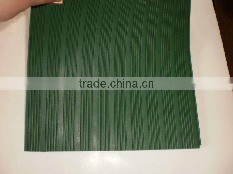 3mm to 6mm thickness Fine ribbed rubber flooring mat