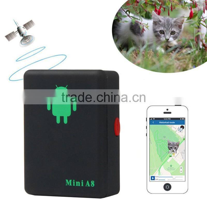 wholesale small gps tracking device mini gps tracker for pets kids and cars mini A8