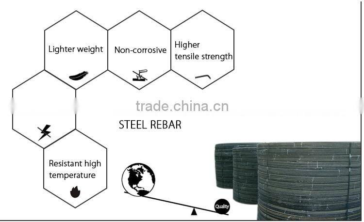 various sizes and various shapes of Basalt fiber rebar bends