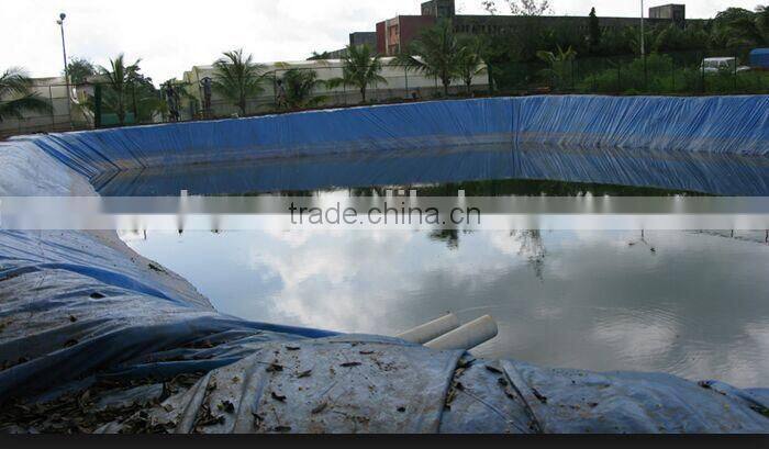 Popular blue color leakproof Cross Laminated Tarpaulin fish tank for pond
