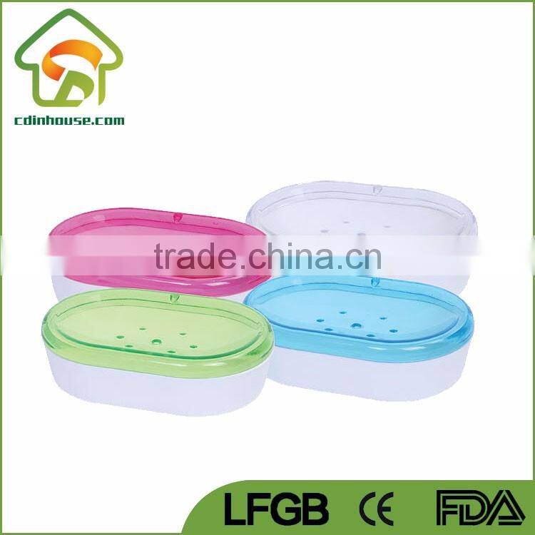 Keep Soap Dry Soap Dish Holder Case with Drain Hole