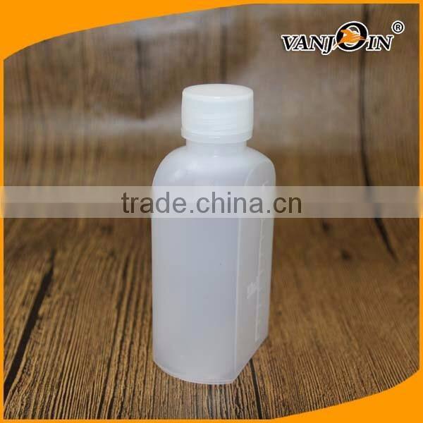 100ml LDPE White Plastic Bottle Medicine Bottle Syrup Bottle with Screw Cap