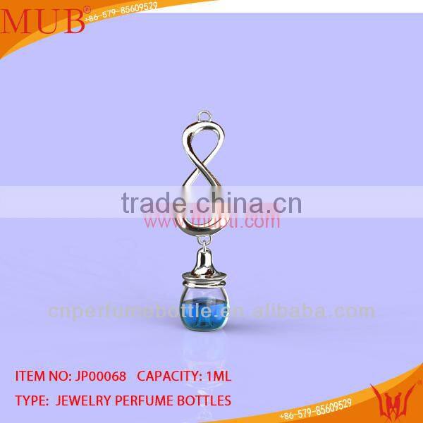 Glass Jewelry "8" Shape Necklace Glass Bottle