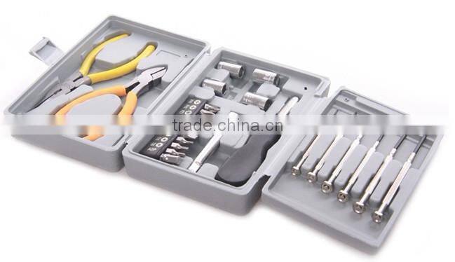 26 piece set kit household screwdriver tool power nails hammer measuring tape handyman carage