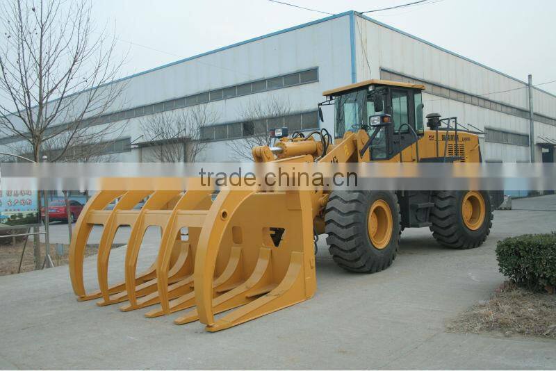 YN956 Grass grapple loader(3500kg+Cummins engine+ZL50 transmission)