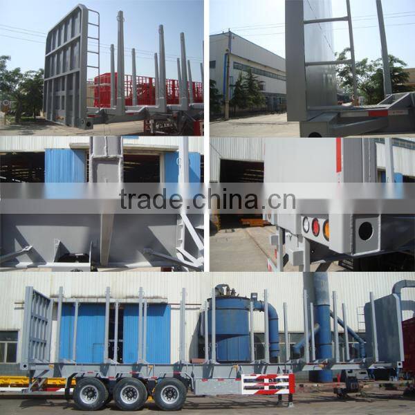 Factory direct sale wood transport truck traielr for African forest