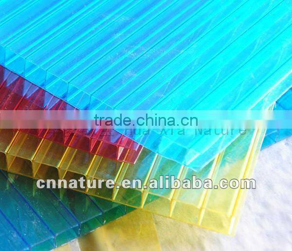 bulue plastic PC hollow sheet