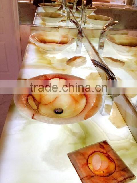 2017 NEW BACKLIT ONYX BATHROOM VANITYTOPS & SINKS