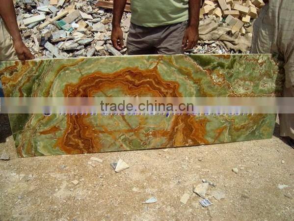 POLISHED DARK GREEN ONYX TABLE TOPS COLLECTION