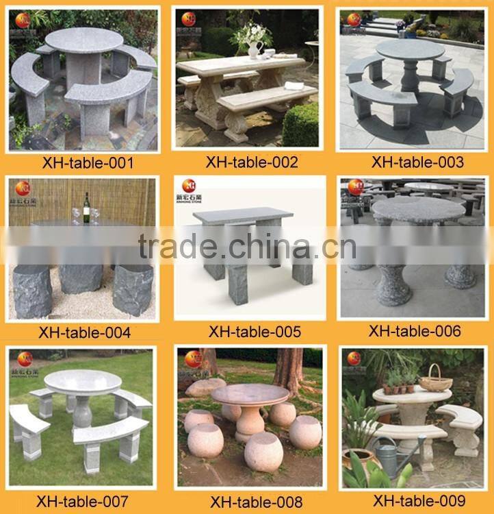design stone granite football chair with table
