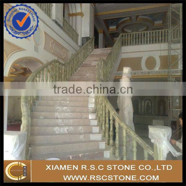 Fantasy design marble stair tread