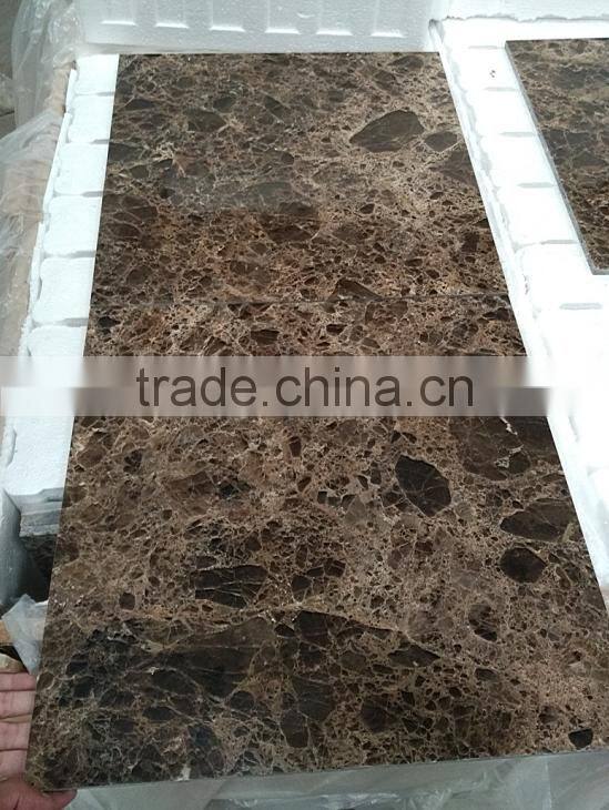 Solid surface dark emperador marble, composite marble tile