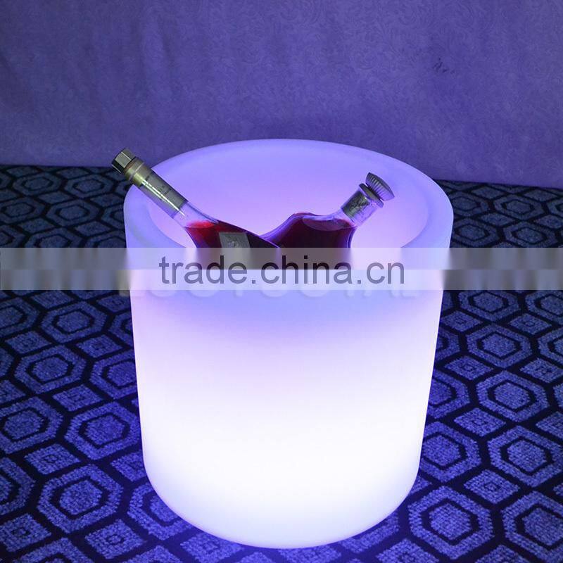 16'' Waterproof Rechargeable RGBW Multi Color LED Light up bar ice bucket/led flower pot with Remote LTT-SF15