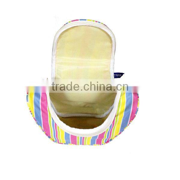 Fancy cotton cosmetic travel bag