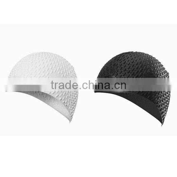Hot! Fashionable silicone swimming cap for long hair