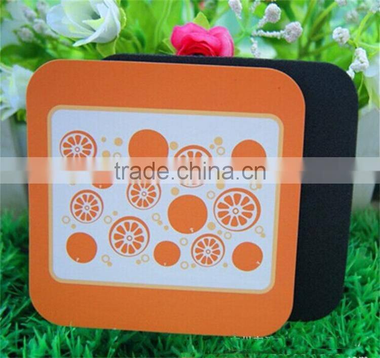 #14070507 pink color with flower print eva placemat, eva coaster