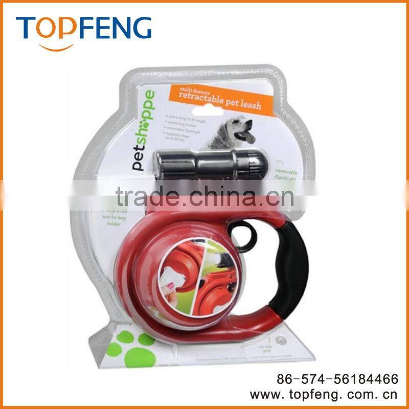 Retractable Pet Leash Flashlight/muotipurpose tractor/led light leash