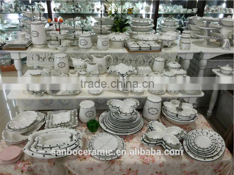 Ceramic teapot and a cup in one , chaozhou porcelain teapot sets with 6 PCS cups