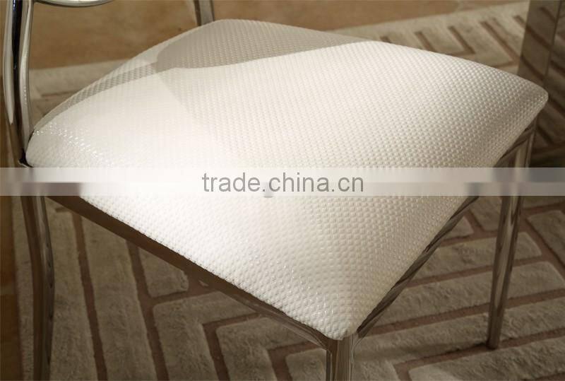 white cover silver banquet chair wedding chair